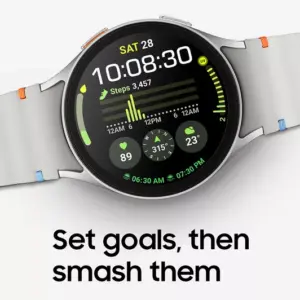 galaxy watch setting goals screen