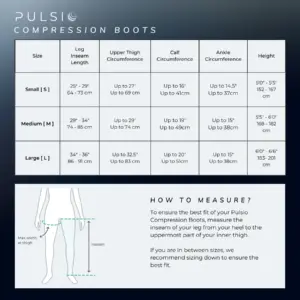 Pulsio boots sizing