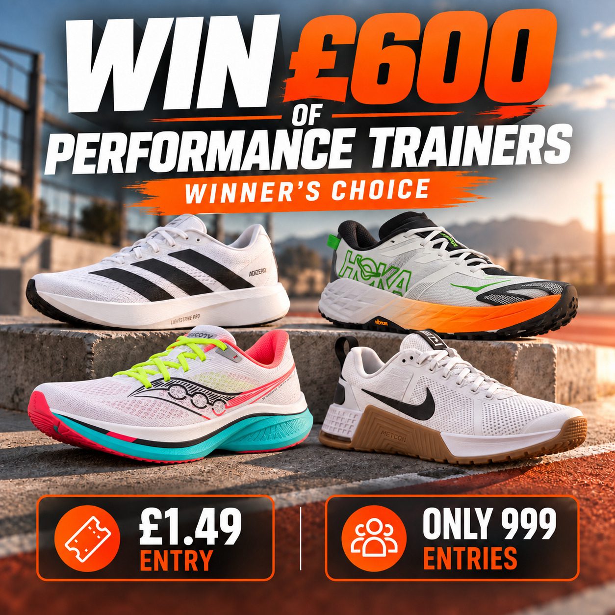 Win £600 of Performance Trainers